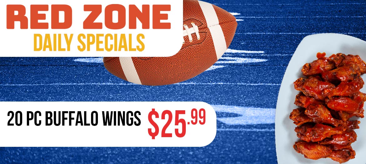 20 Wings Only $25.99