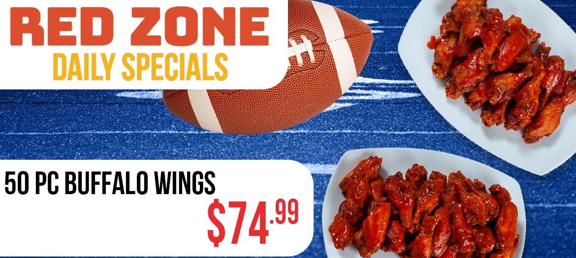 50 Wings Only $74.99