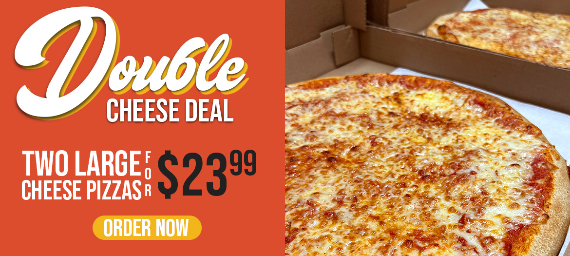 Everyday 2 Large Cheese Pizza Deals $23.99