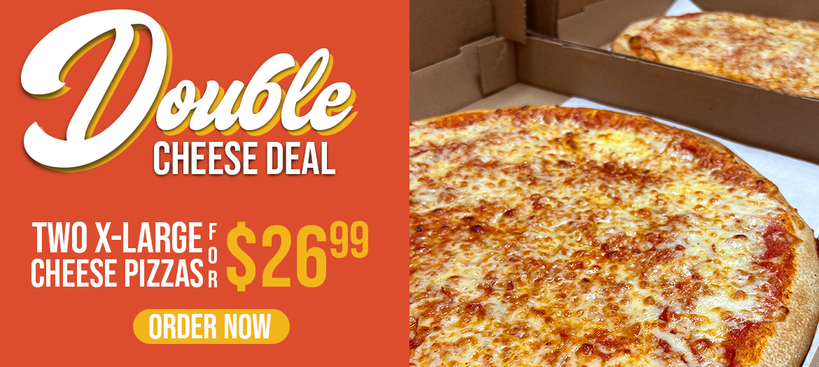 Everyday 2 Extra Large Cheese Pizzas Deal $26.99