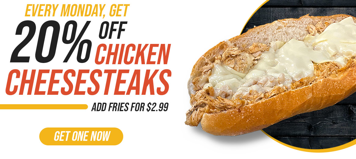 Chicken Cheesesteak 20% Off
