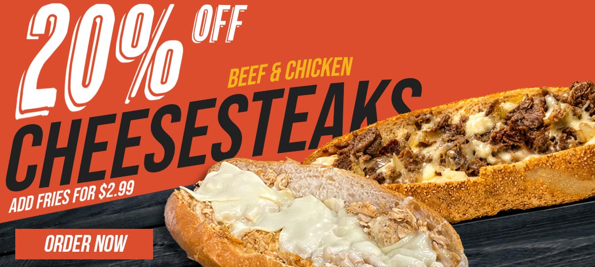 Any Steak Sandwich 20% Off