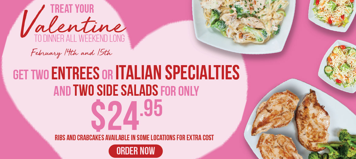 2 Entrees or 2 Pastas for 24.95