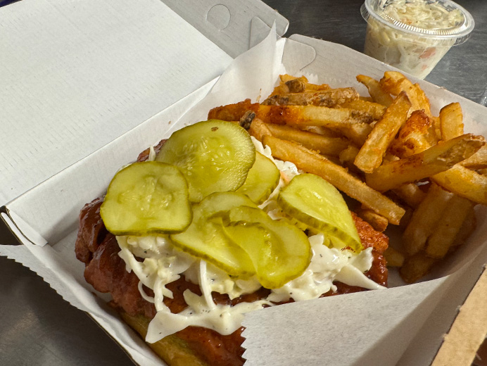 Nashville Hot Chicken Sandwich Platter
